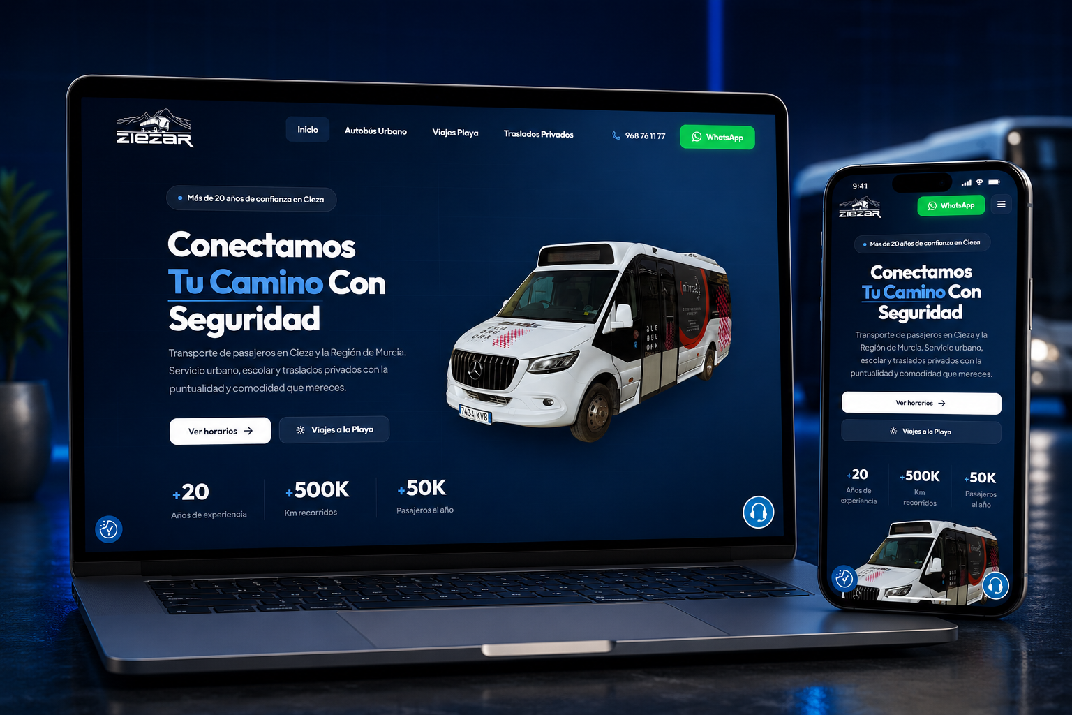 Web de Ziezar con chatbot por AvanzaIA