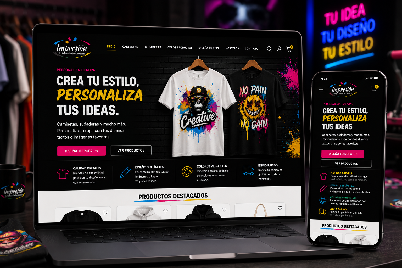 Web de Impresión Cieza con chatbot de pedidos por AvanzaIA