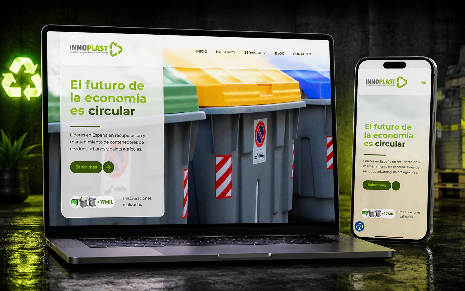 Web de Innoplast Levante desarrollada por AvanzaIA